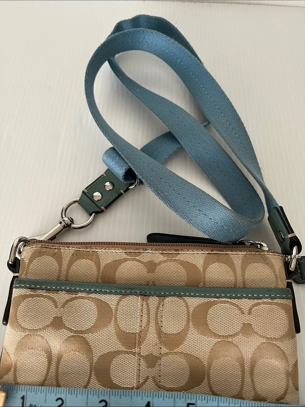 Women/Kids Vintage Coach Signature C Print Crossbody Bag
